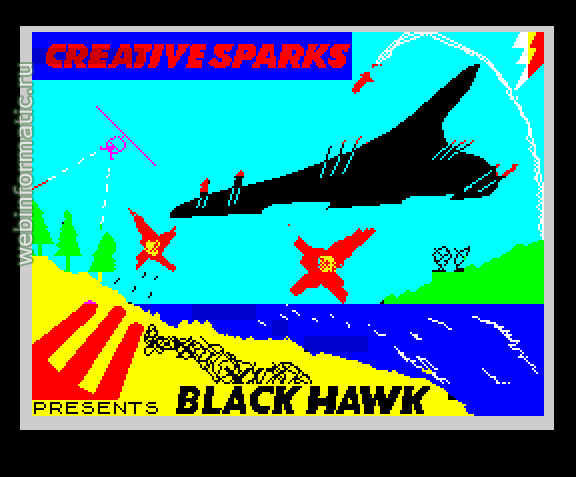Black Hawk | ZX Spectrum | shooter game | Creative Sparks, 1984 play online  