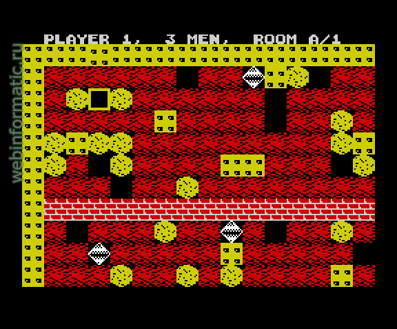 Boulder Dash | ZX Spectrum | maze game | Front Runner, 1984 play online  