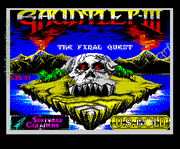 Gauntlet III: The Final Quest | ZX Spectrum | maze game | US Gold Ltd, 1991 play online  