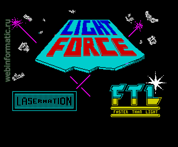 Light Force | ZX Spectrum | shooter game | Faster Than Light, 1986 play online  