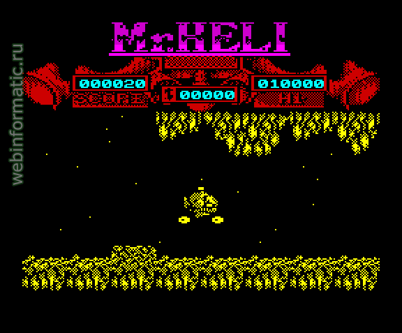 Mr. Heli | ZX Spectrum | shooter game | Firebird Software Ltd, 1989 play online  