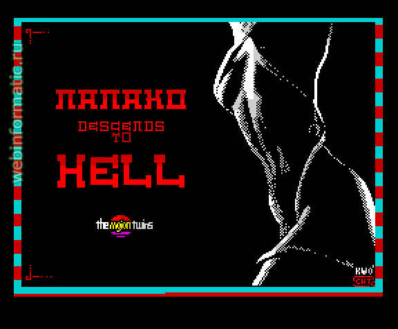 Nanako Descends to Hell | ZX Spectrum | maze game | Ubhres Productions, 2009 play online  