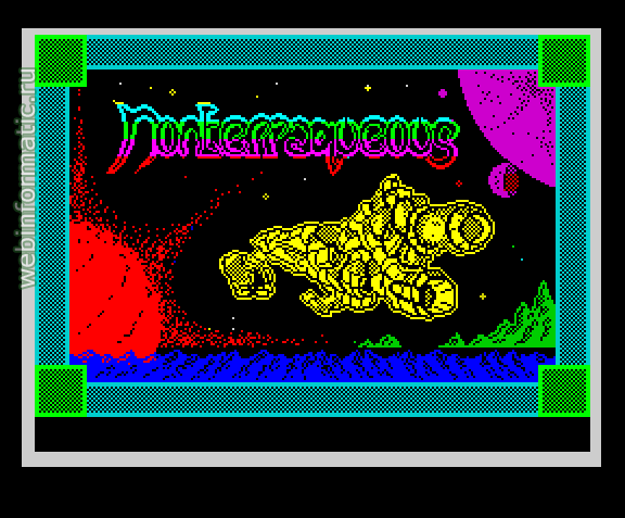 Nonterraqueous | ZX Spectrum | maze game | Mastertronic Ltd, 1985 play online  