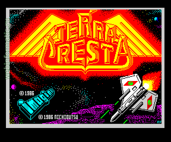 Terra Cresta | ZX Spectrum | shooter game | Imagine Software Ltd, 1986 play online  