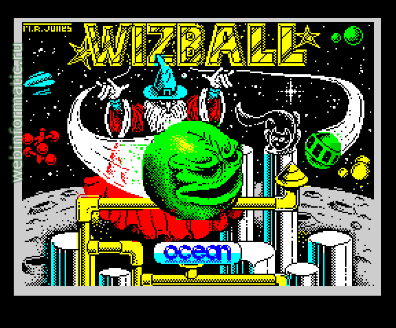 Wizball | ZX Spectrum | arcade game | Ocean Software Ltd, 1987 play online  