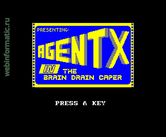 Agent X | ZX Spectrum | arcade game | Mastertronic Ltd, 1986 play online  