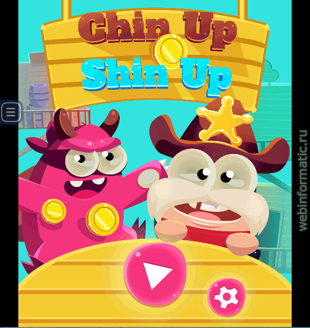Chin Up Shin Up | clicker play online  
