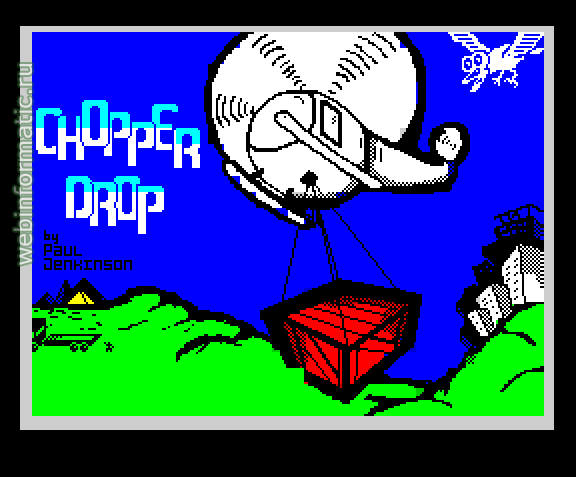 Chopper Drop | ZX Spectrum | arcade game | Paul Jenkinson, 2011 play online  
