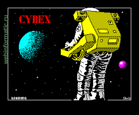 Cybex | ZX Spectrum | maze game | Pirate Software Ltd, 1987 play online  