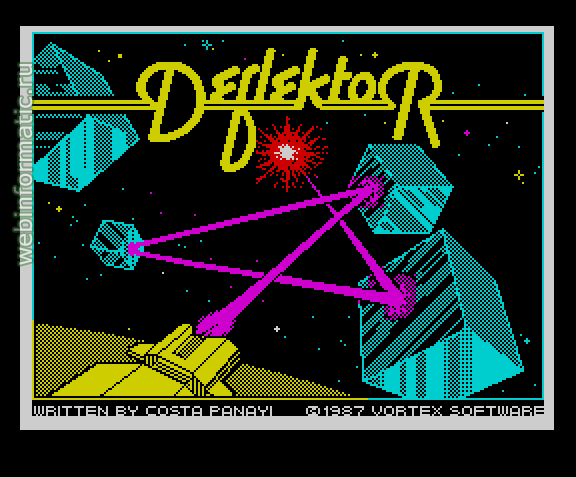 Deflektor | ZX Spectrum | arcade game | Gremlin Graphics Software Ltd, 1987 play online  