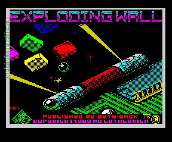 Exploding Wall | ZX Spectrum | arcade game | MC Lothlorien Ltd, 1989 play online  