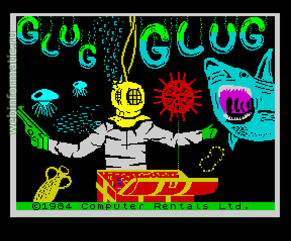 Glug Glug | ZX Spectrum | arcade game | CRL Group PLC, 1984 play online  