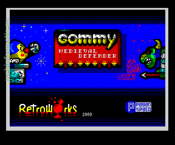 Gommy, Defensor Medieval | ZX Spectrum | arcade game | RetroWorks, 2009 play online  