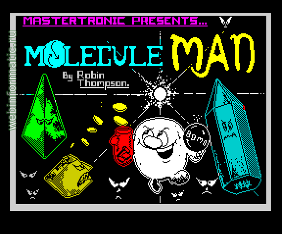 Molecule Man | ZX Spectrum | maze game | Mastertronic Ltd, 1986 play online  