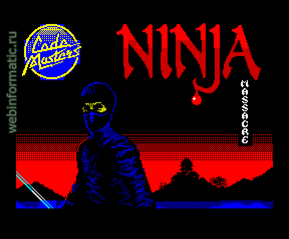 Ninja Massacre | ZX Spectrum | maze game | Code Masters Ltd, 1989 play online  