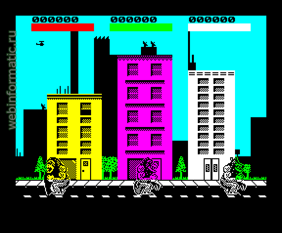 Rampage | ZX Spectrum | arcade game | Activision Inc, 1988 play online  