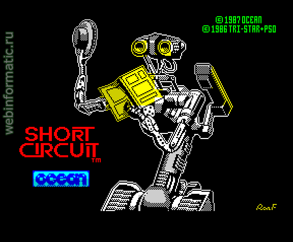 Short Circuit | ZX Spectrum | quest game | Ocean Software Ltd, 1987 play online  