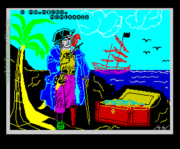 Treasure Island | ZX Spectrum | arcade game | Mr. Micro Ltd, 1984 play online  
