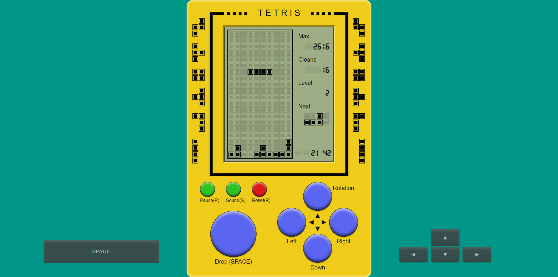 Brick game - Tetris -   