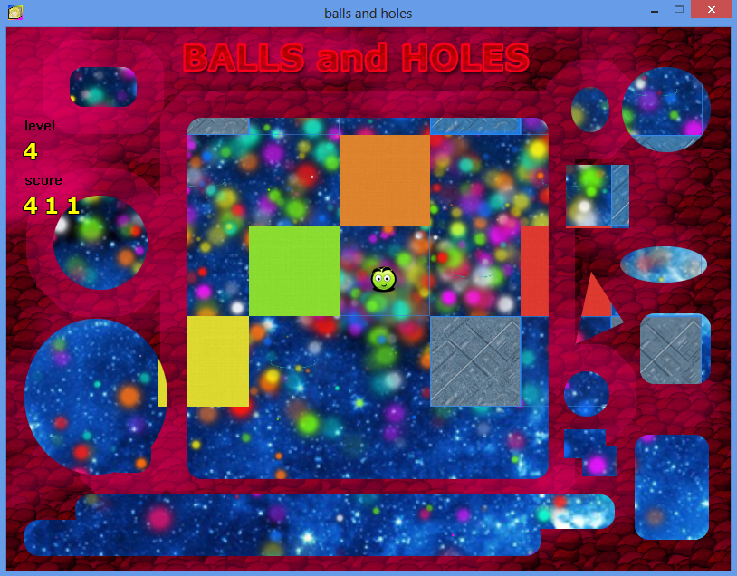 Balls and Holes  -   / Balls and Holes game - space level