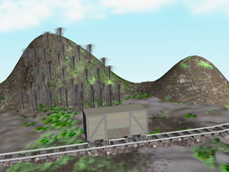 В данном уроке - Путешествие в мир 3d мы попробуем создать небольшую сцену, включающую земной холмистый рельеф, небесный фон, деревья, траву, участок железной дороги и товарный вагон