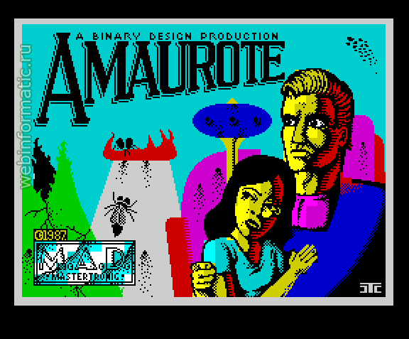 Amaurote | ZX Spectrum | game | Mastertronic Added Dimension, 1987 play online играть онлайн