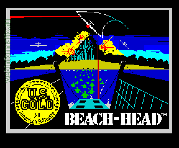 Beach-Head | ZX Spectrum | shooter game | US Gold Ltd, 1984 play online играть онлайн