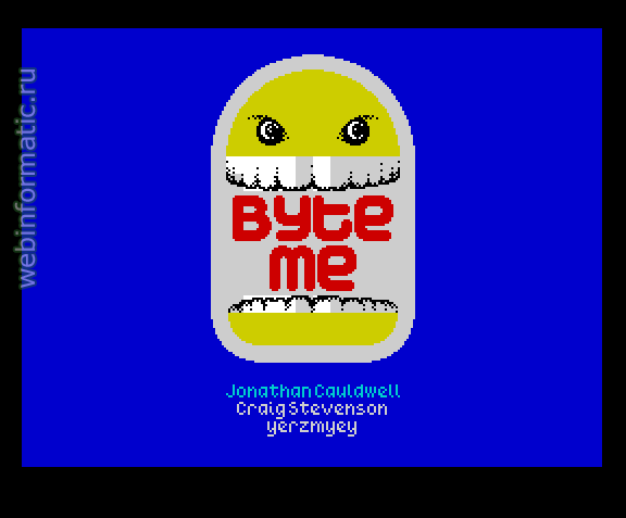 Byte Me | ZX Spectrum | arcade game | Jonathan Cauldwell, 2011 play online играть онлайн