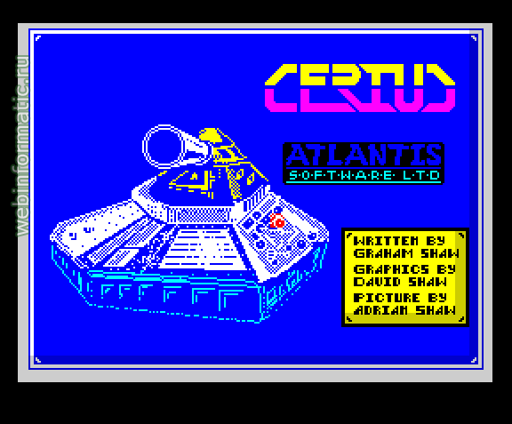 Cerius | ZX Spectrum | shooter game | Atlantis Software Ltd, 1988 play online играть онлайн