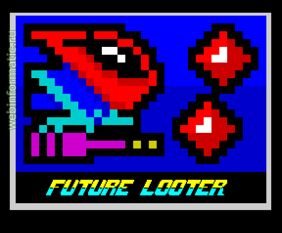 Future Looter | ZX Spectrum | arcade game | Timmy, 2011 play online играть онлайн