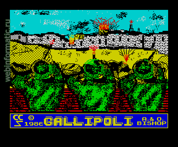 Gallipoli | ZX Spectrum | strategy game | CCS, 1986 play online играть онлайн