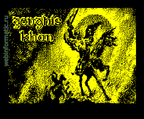 Genghis Khan | ZX Spectrum | strategy game | Positive, 1991 play online играть онлайн