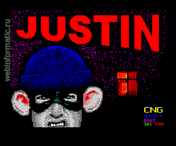 Justin | ZX Spectrum | arcade game | CNGSoft, 2007 play online играть онлайн