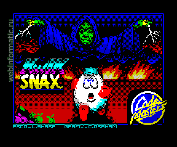 Kwik Snax | ZX Spectrum | arcade game | Code Masters Ltd UK, 1990 play online