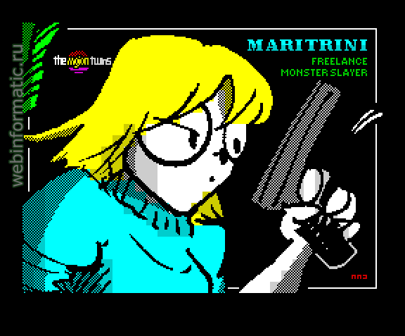 Maritrini, Freelance Monster Slayer | ZX Spectrum | maze game | Ubhres Productions, 2012 play online играть онлайн