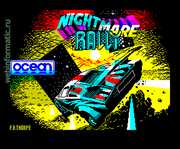 Nightmare Rally | ZX Spectrum | race game | Ocean Software Ltd, 1986 play online играть онлайн
