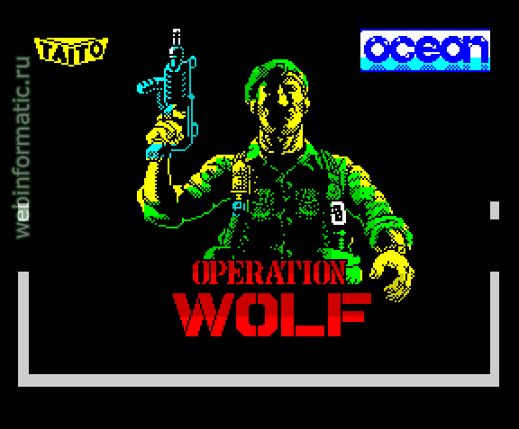Operation Wolf | ZX Spectrum | shooter game | Ocean Software Ltd, 1988 play online играть онлайн