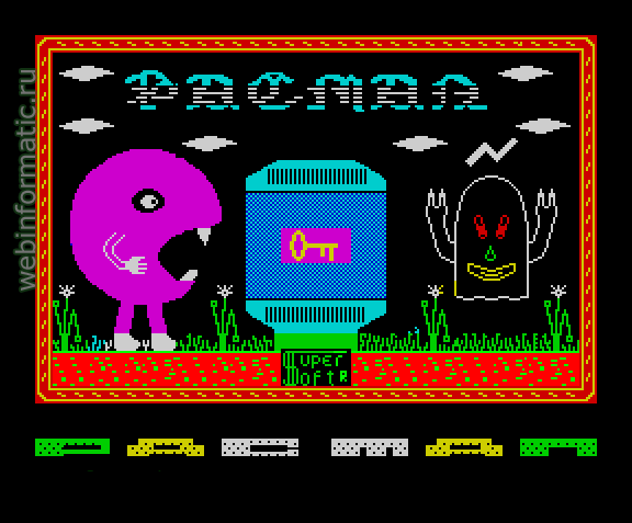 Pacman | ZX Spectrum | maze game | SuperSoft [2], 2000 play online играть онлайн