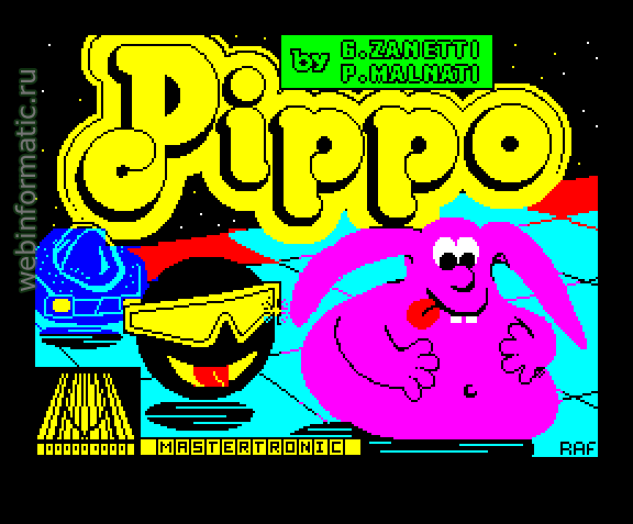 Pippo | ZX Spectrum | arcade game | Mastertronic Ltd, 1986 play online играть онлайн