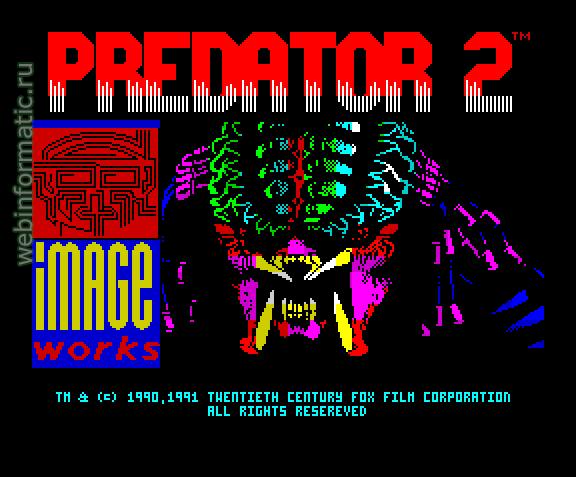 Predator 2 | ZX Spectrum | shooter game | Image Works, 1991 play online играть онлайн