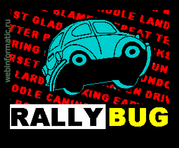Rallybug | ZX Spectrum | arcade game | Jonathan Cauldwell, 2008 play online играть онлайн