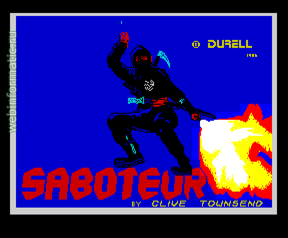 Saboteur! | ZX Spectrum | arcade game | Durell Software Ltd, 1985 play online играть онлайн