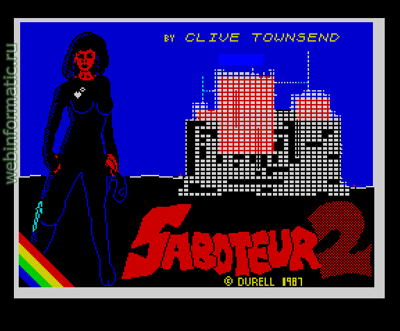 Saboteur II | ZX Spectrum | game | Durell Software Ltd UK, 1987 играть онлайн / play online