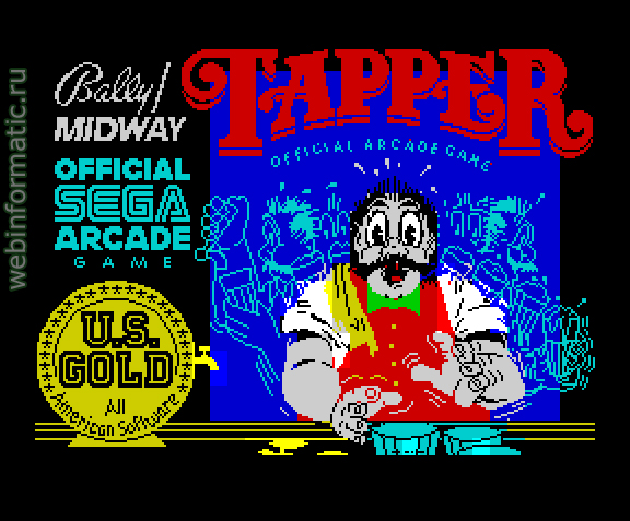Tapper | ZX Spectrum | arcade game | US Gold Ltd UK, 1985 play online