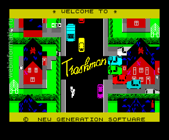 Trashman | ZX Spectrum | arcade game | New Generation Software UK, 1984 play online
