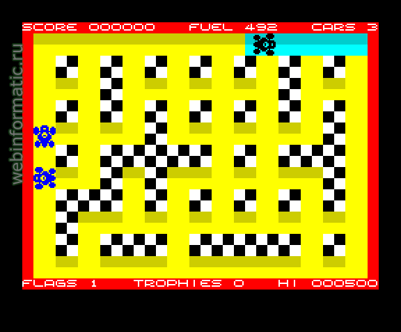Turbomania | ZX Spectrum | race game | Jonathan Cauldwell, 2005 play online играть онлайн
