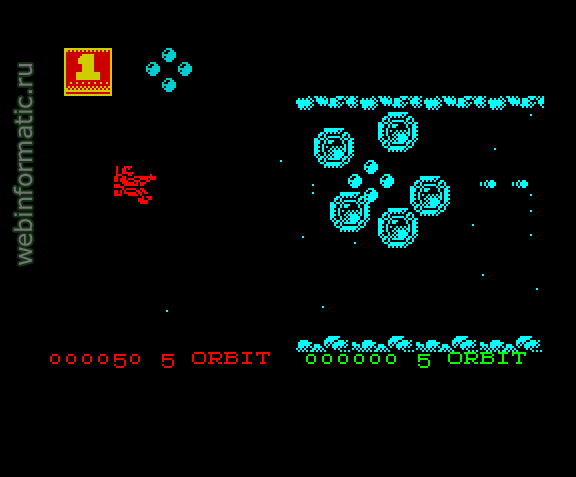 Zybex | ZX Spectrum | shooter game | Zeppelin Games Ltd, 1989 play online играть онлайн