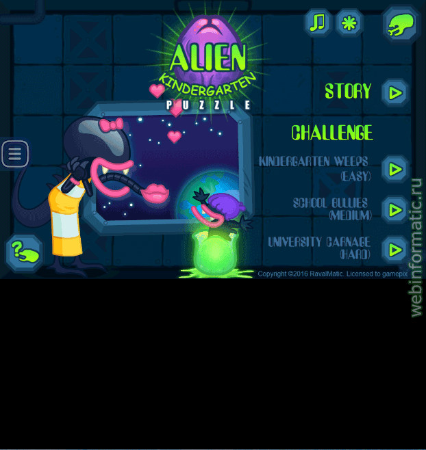 Alien Kindergarten | swap play online играть онлайн