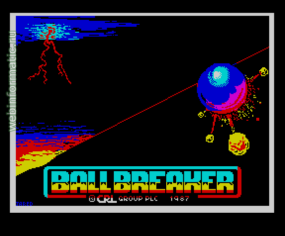 Ball Breaker | ZX Spectrum | arcade game | CRL Group PLC, 1987 play online играть онлайн