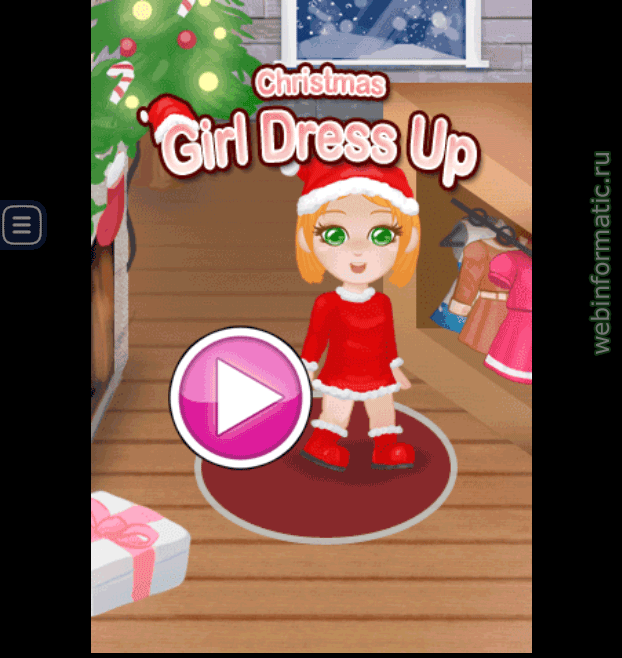 Christmas Girl Dressup | Dressup play online играть онлайн